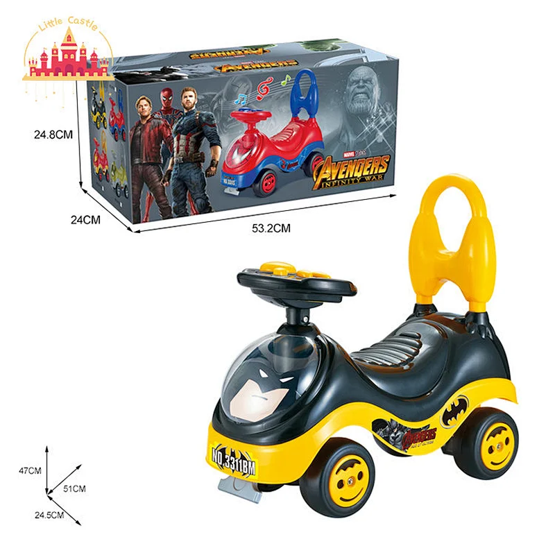 New Style 4 Wheels Push Sliding Cartoon Plastic Ride On Car Toy For Kids SL16D157